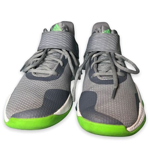 Mens Adidas Explosive Bounce Basketball Grey Lime Green Shoes 6 - Picture 2 of 13